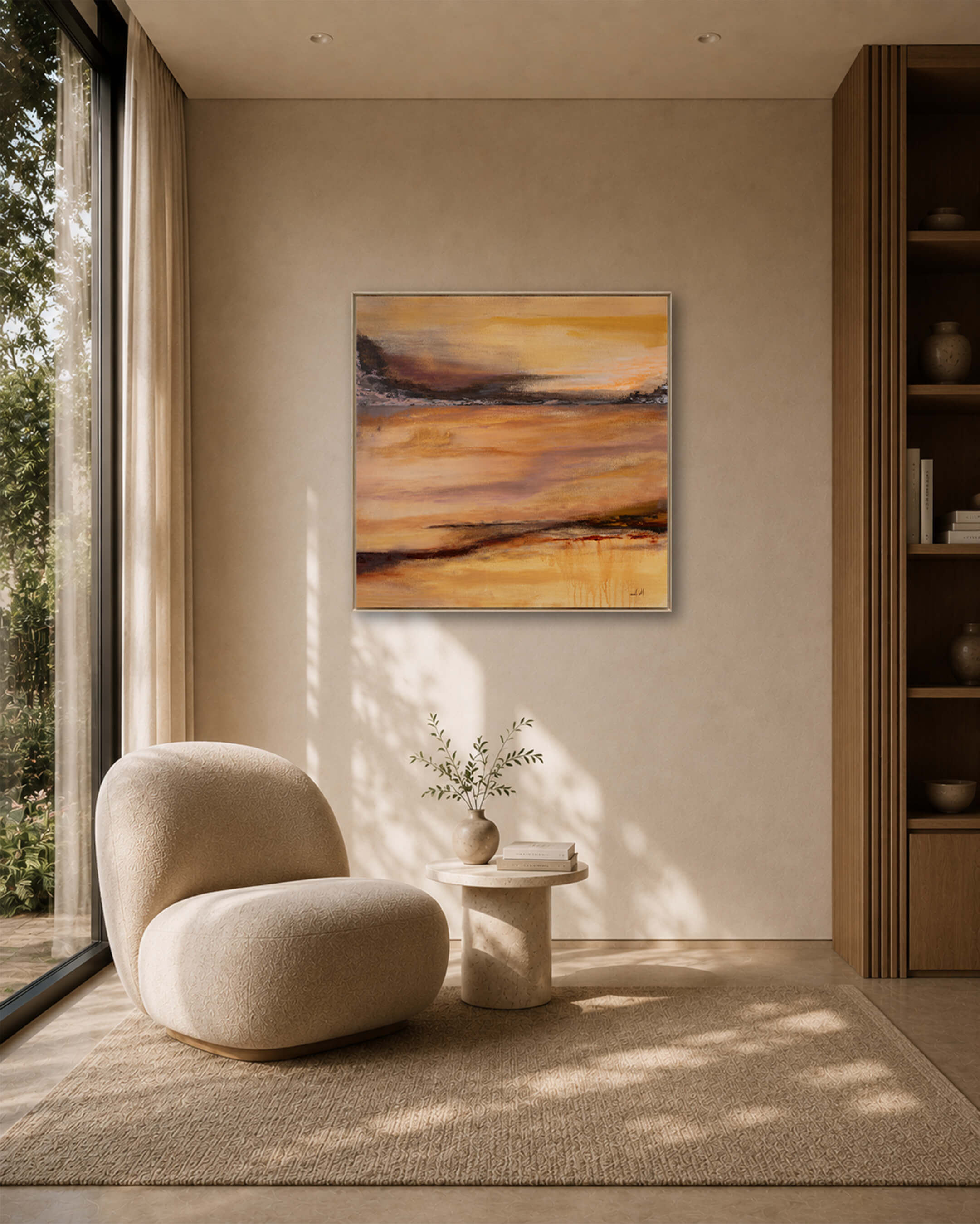 Between Moments — Original Artwork 76 × 76 CM