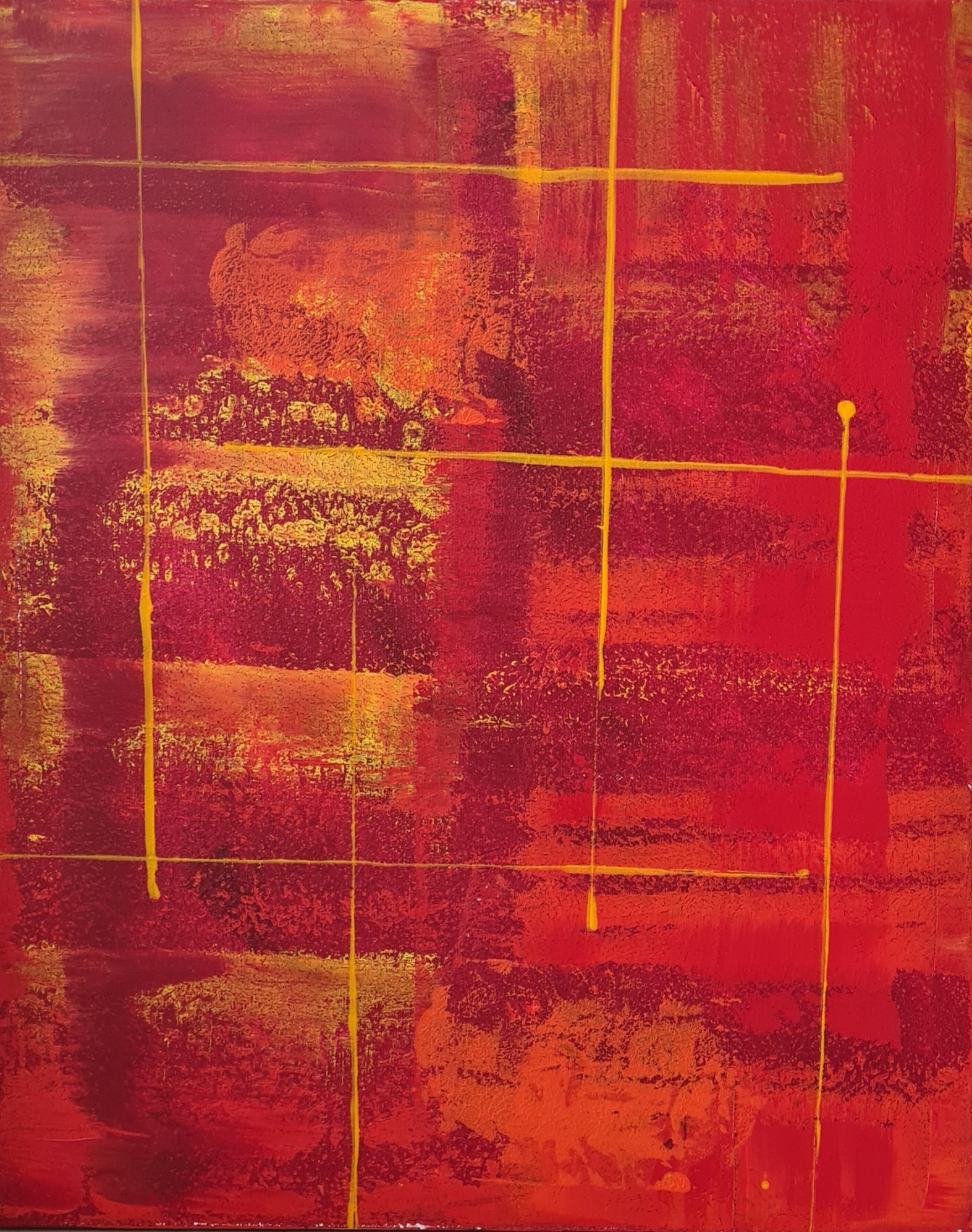 Fire - Acrylic on Cotton Canvas (61x76 CM)