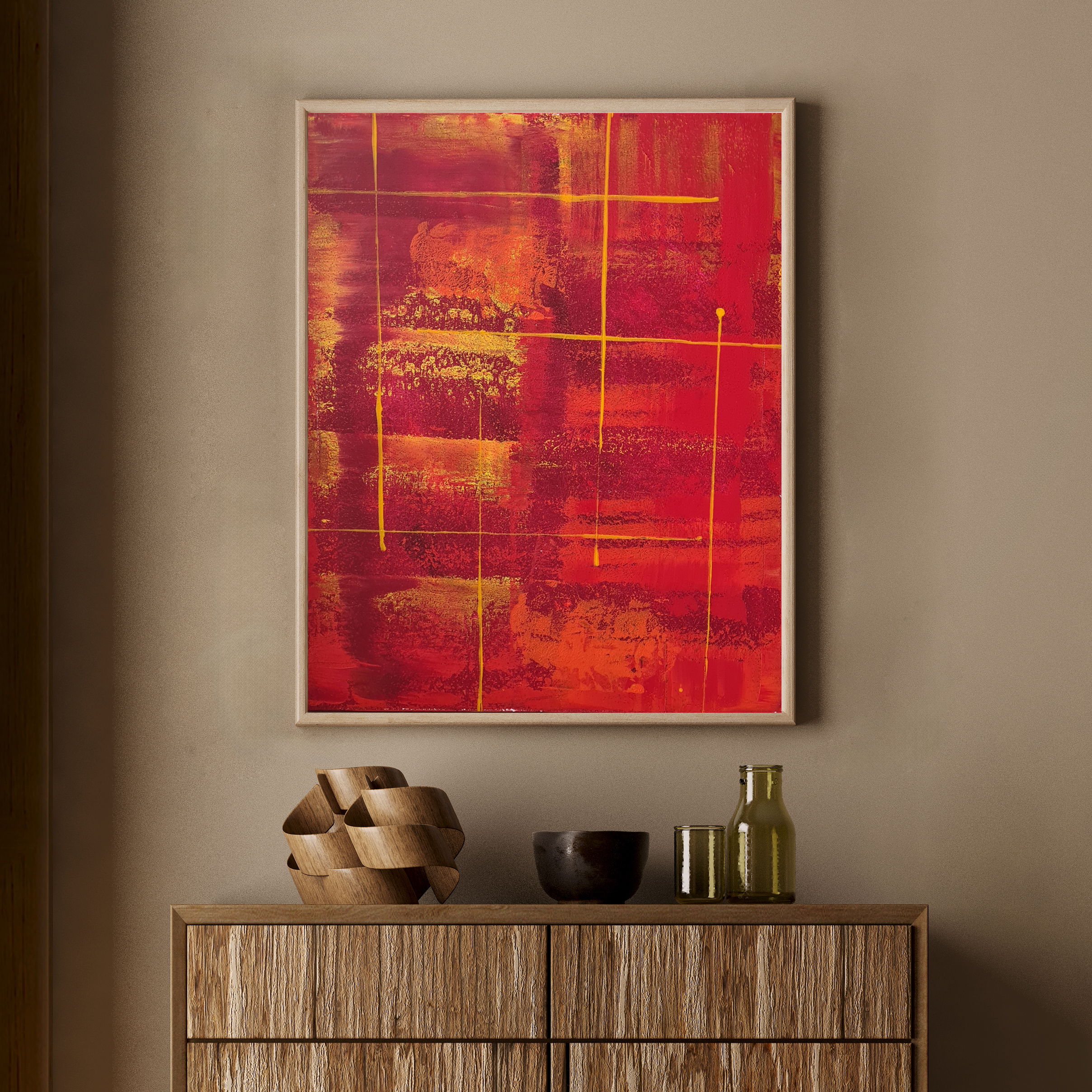 Fire - Acrylic on Cotton Canvas (61x76 CM)