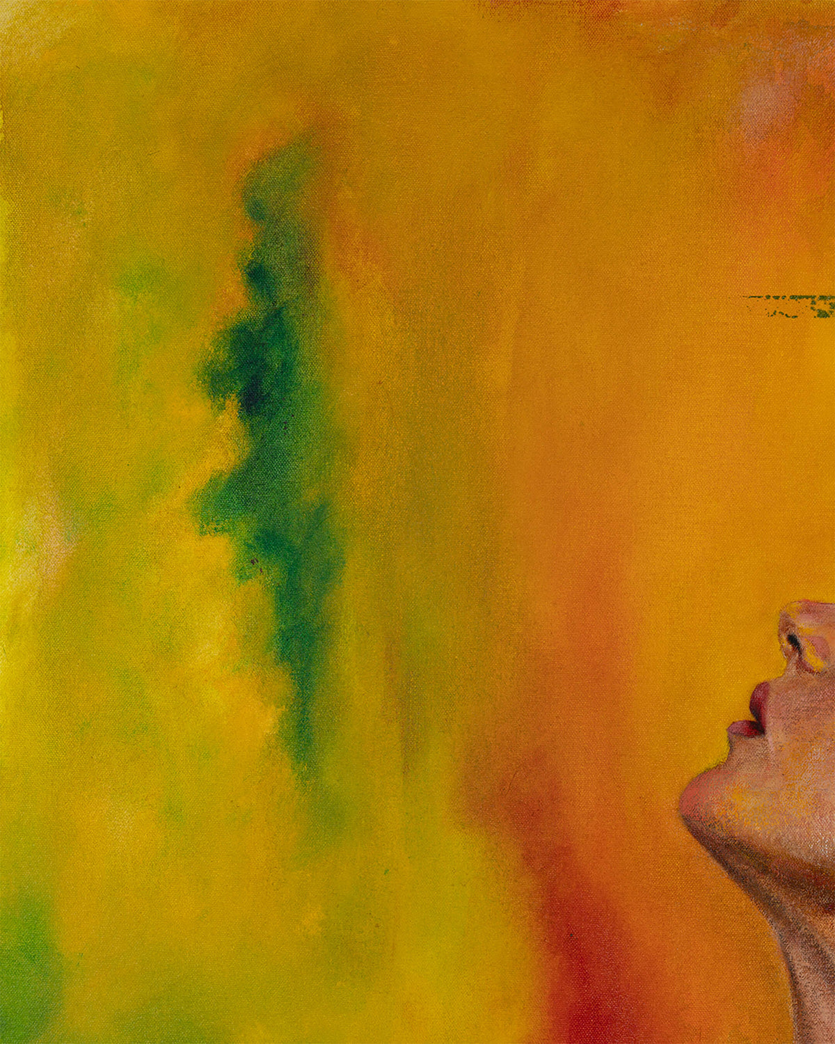 Bloom — Original Artwork 61 × 76 CM, close-up detail