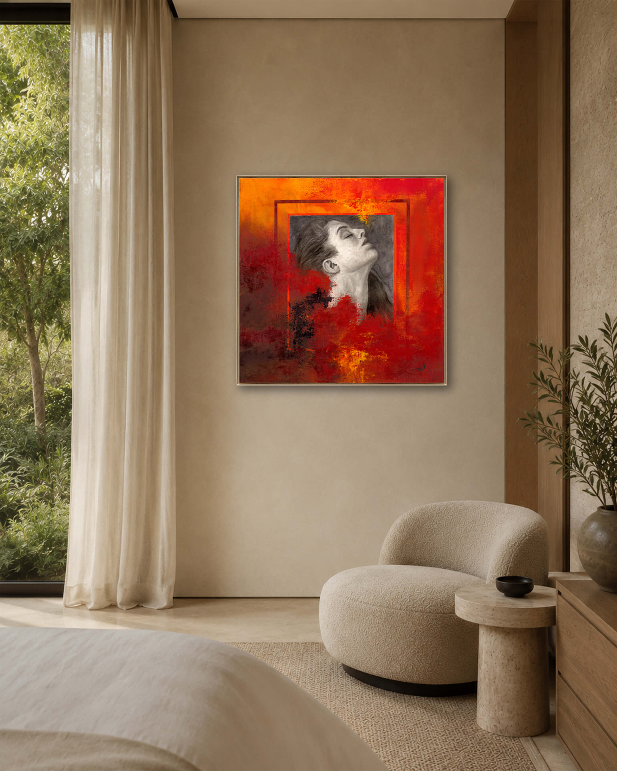 Untethered — Original Artwork 61 × 61 CM