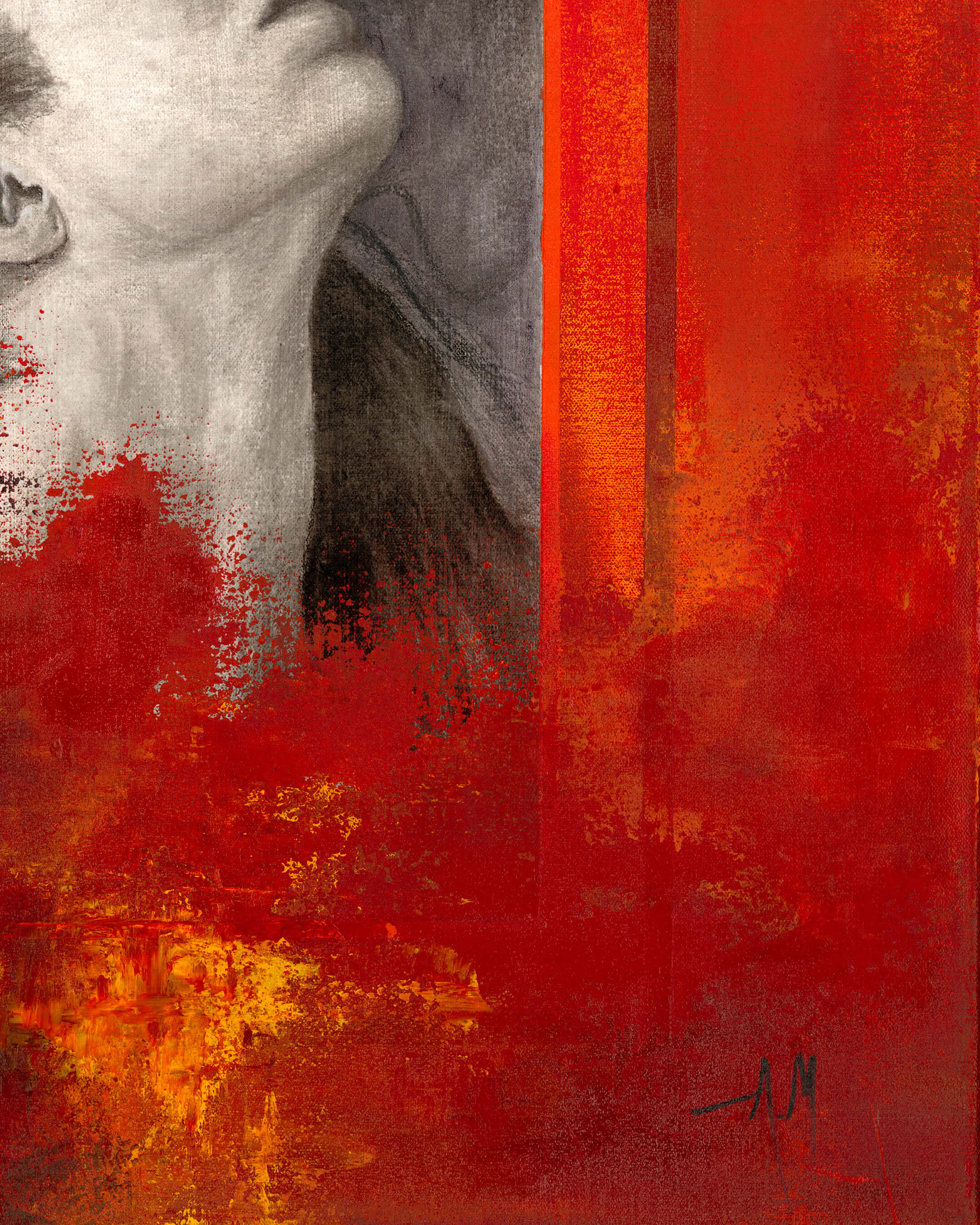 Untethered — Original Artwork 61 × 61 CM