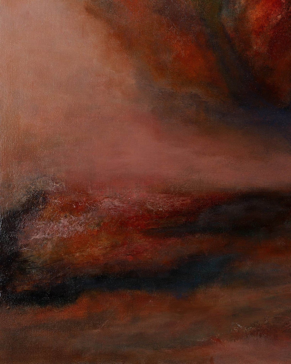Afterglow by Ayoub Mohebbi, original abstract mixed media painting, detail 3