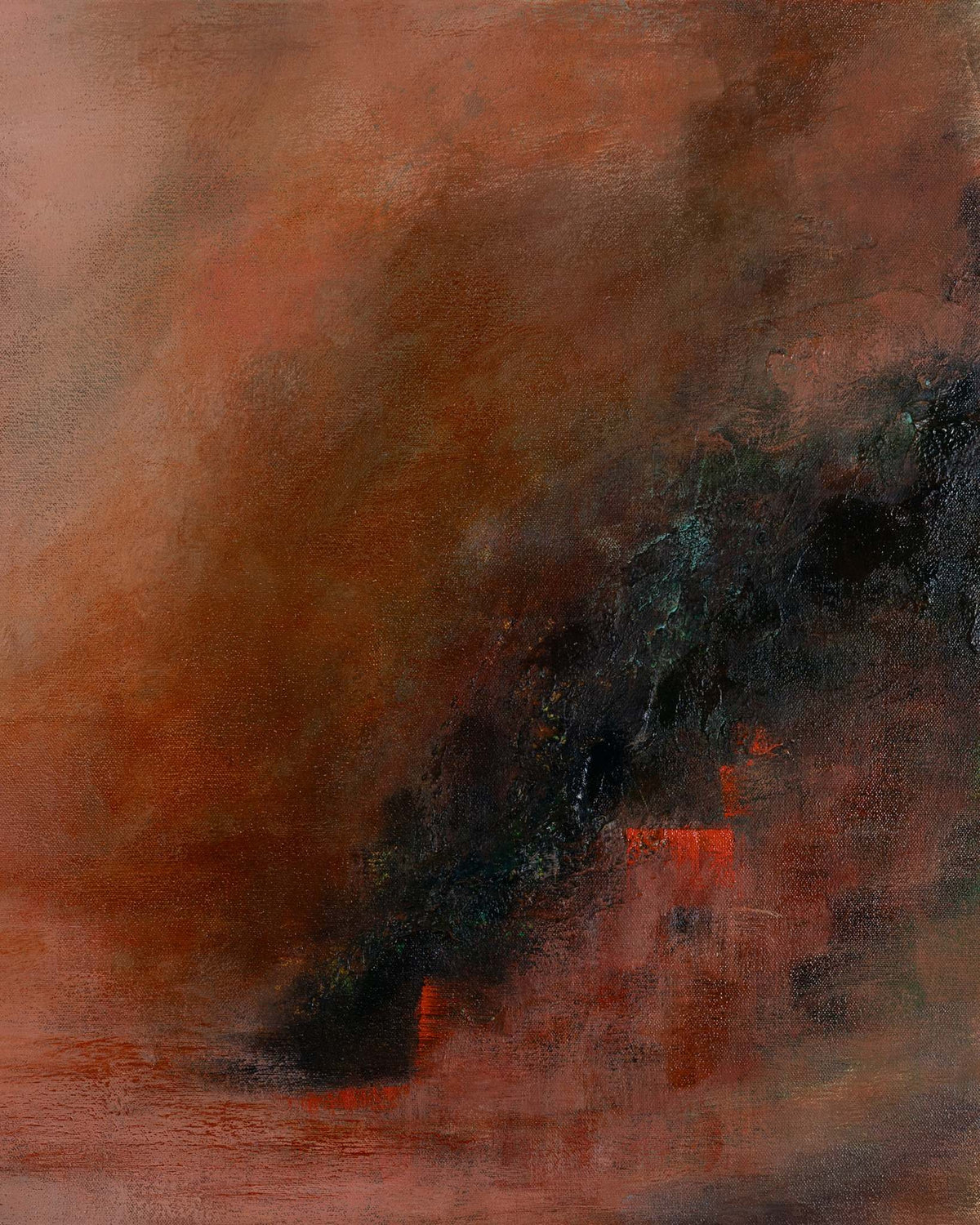 Morning Haze by Ayoub Mohebbi, original abstract painting, details 2