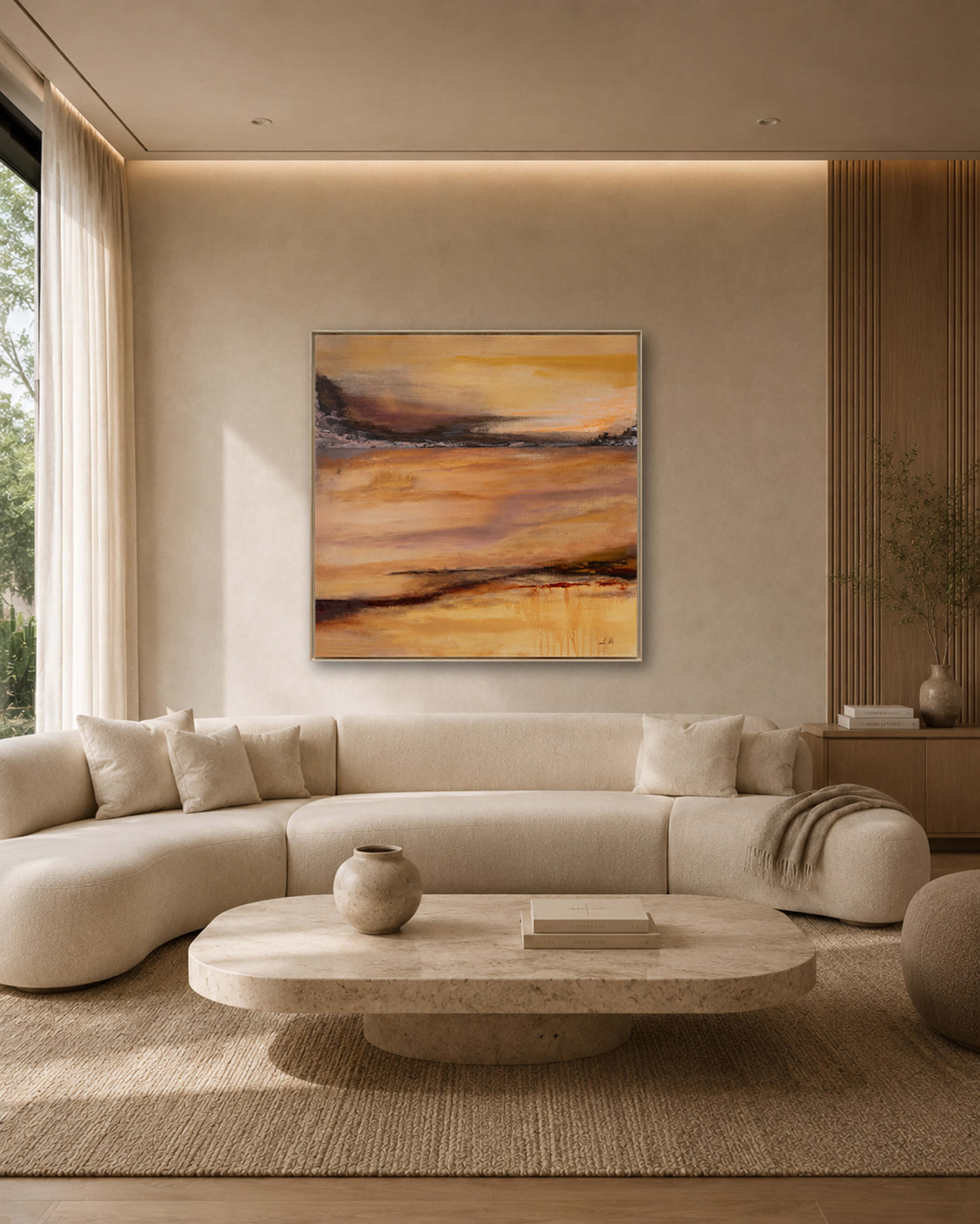 Between Moments — Original Artwork 76 × 76 CM
