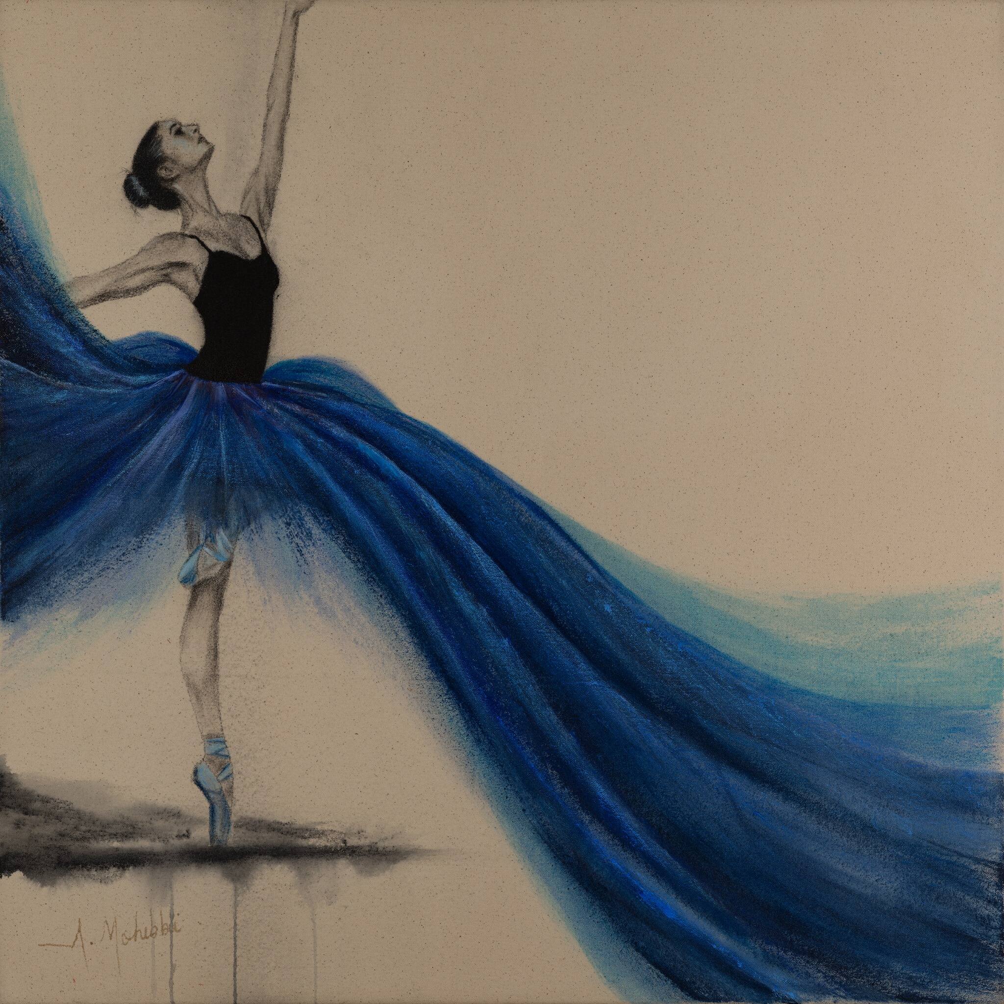 Boundless Spirit original figurative painting by Ayoub Mohebbi