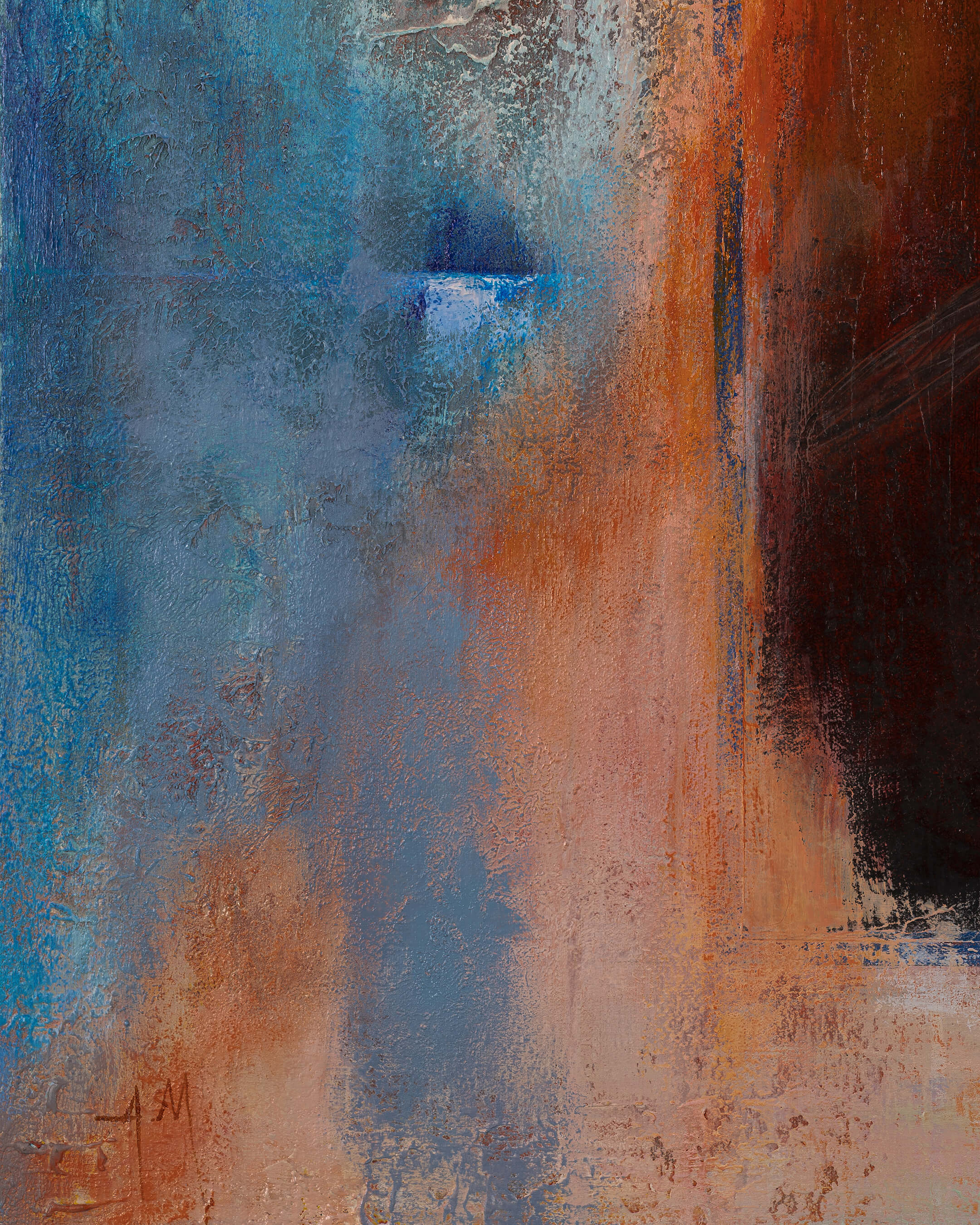 Hope — Original Artwork 61 × 61 CM, close-up detail