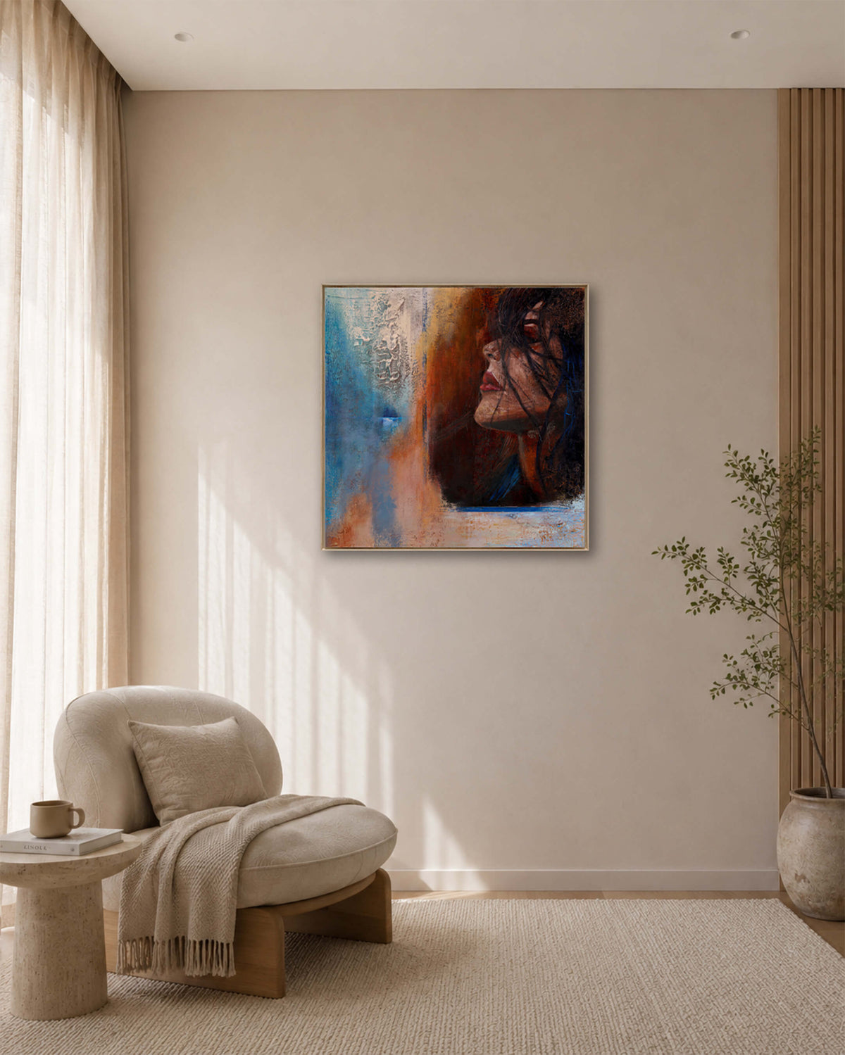 Hope — Original Artwork 61 × 61 CM, shown unframed
