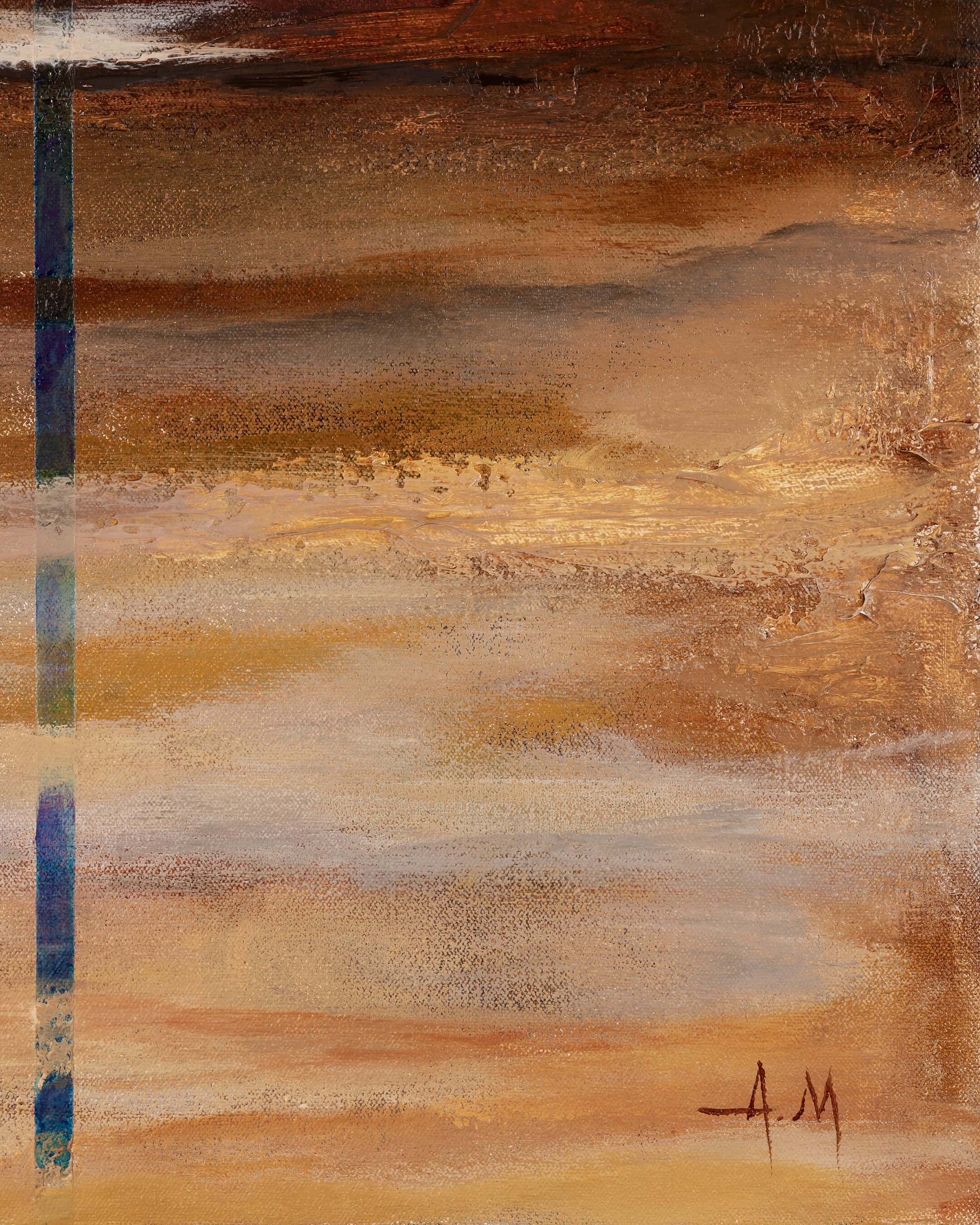 Resolve — Original Artwork 46 × 46 CM, close-up detail