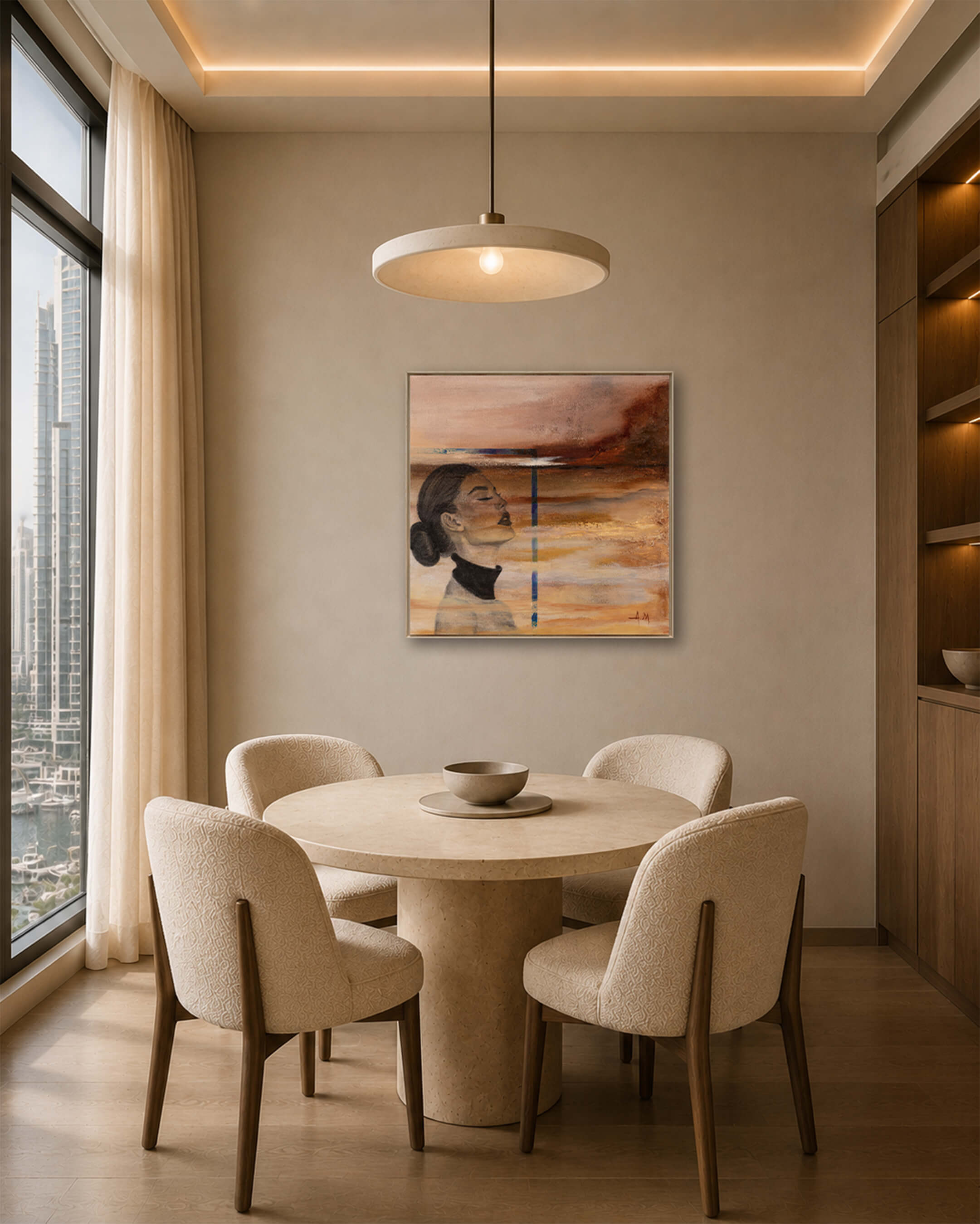 Resolve — Original Artwork 46 × 46 CM, shown unframed