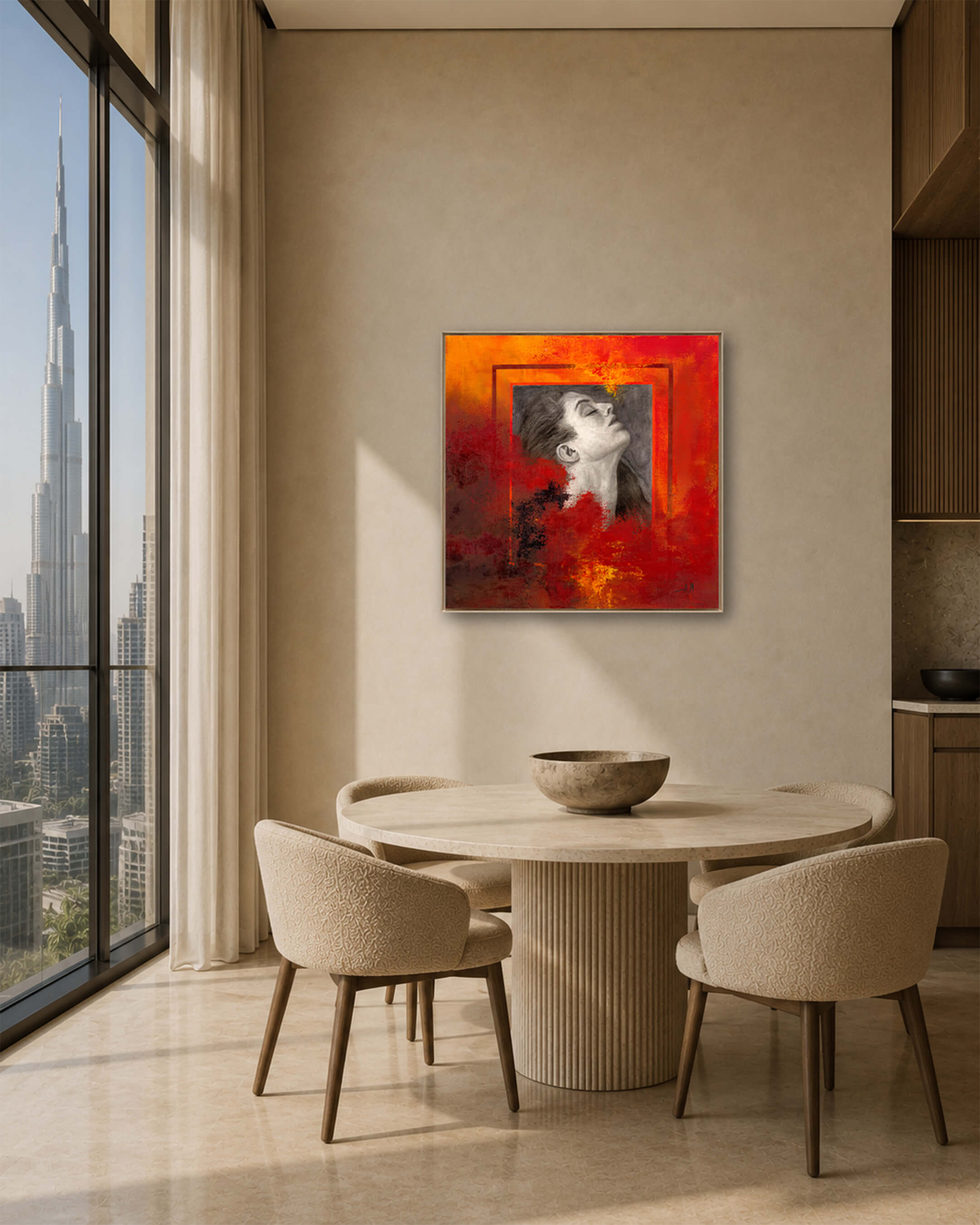 Untethered — Original Artwork 61 × 61 CM