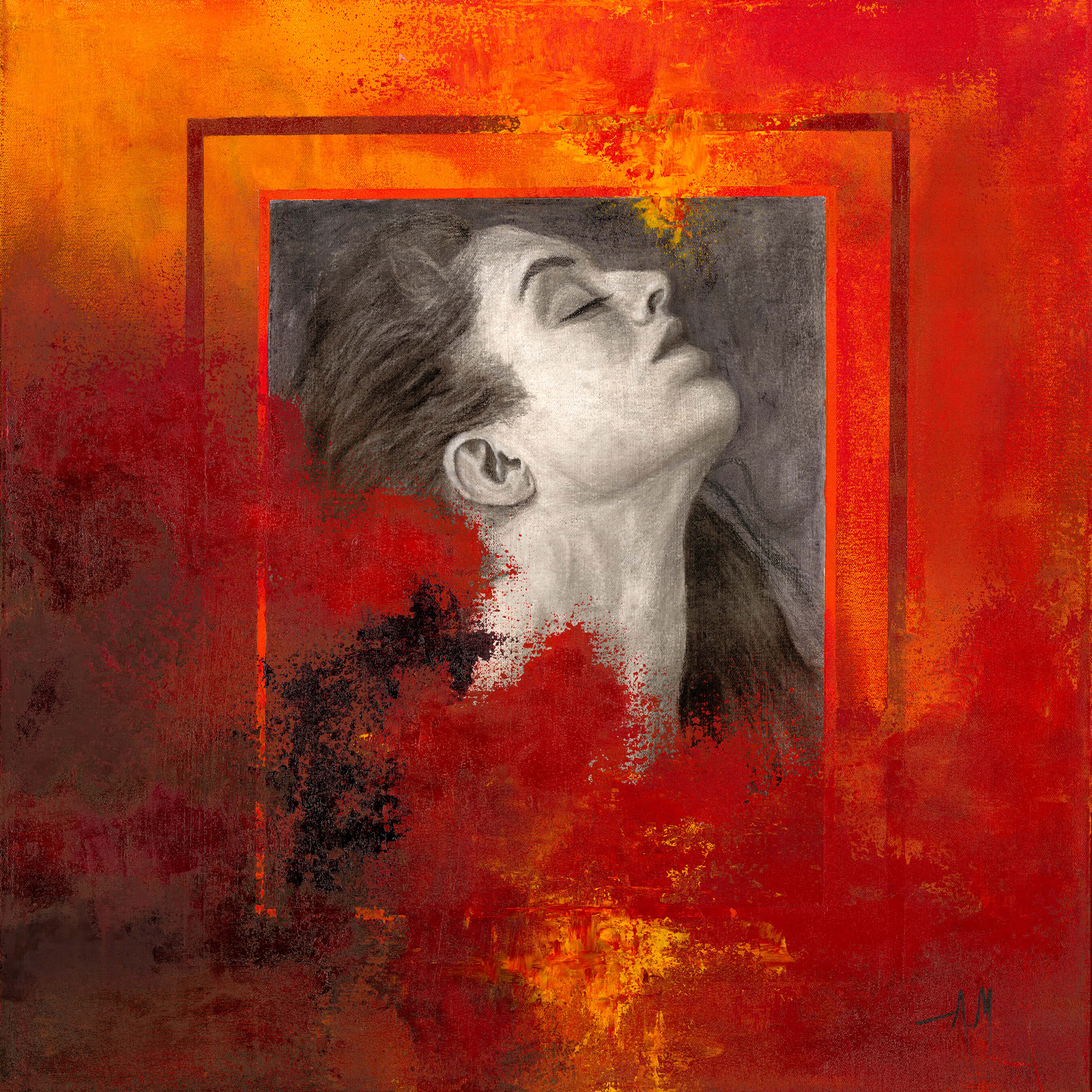 Untethered — Original Artwork 61 × 61 CM