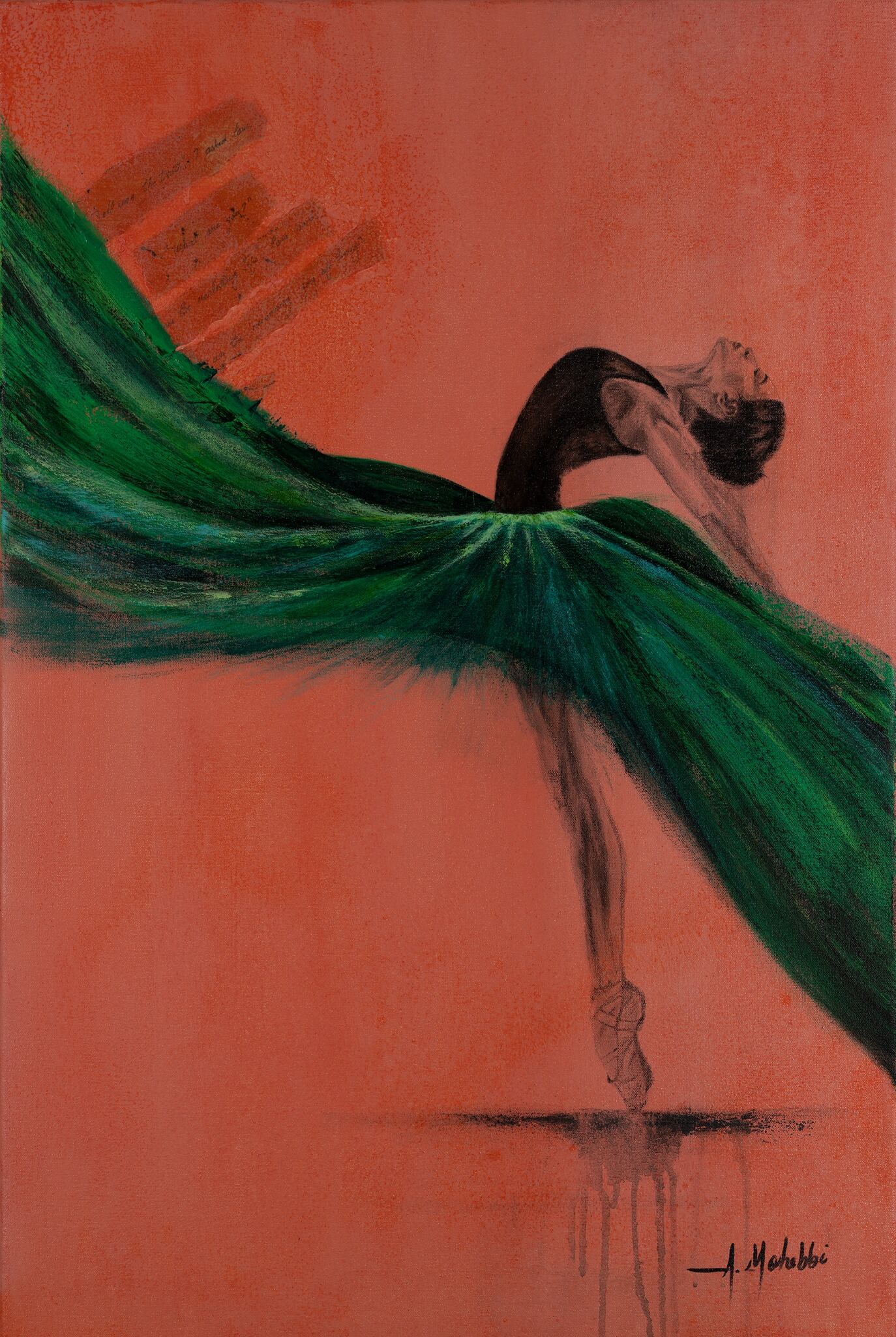 Wild Poise original figurative painting by Ayoub Mohebbi