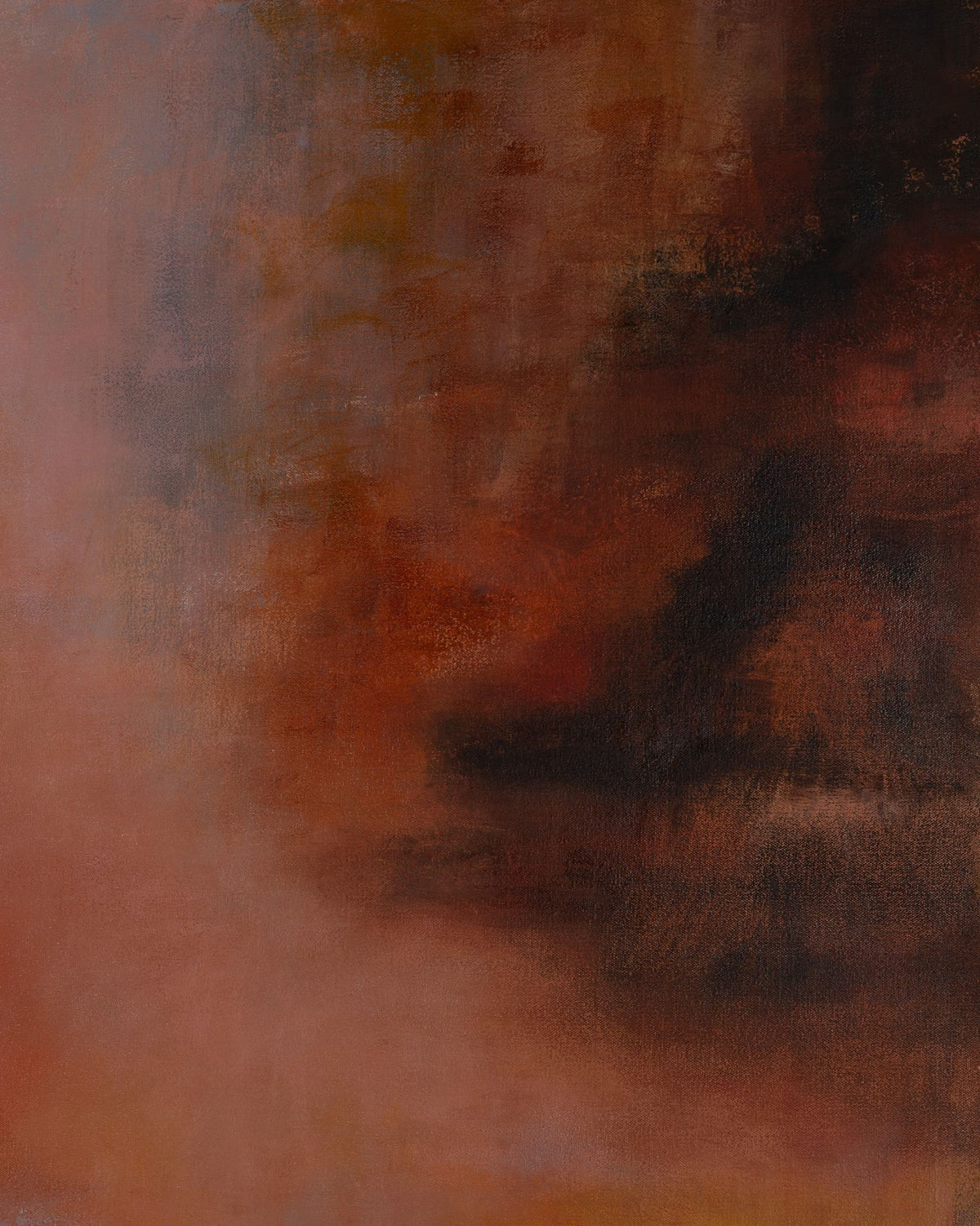 A Quiet Moment, acrylic and oil surface detail 2