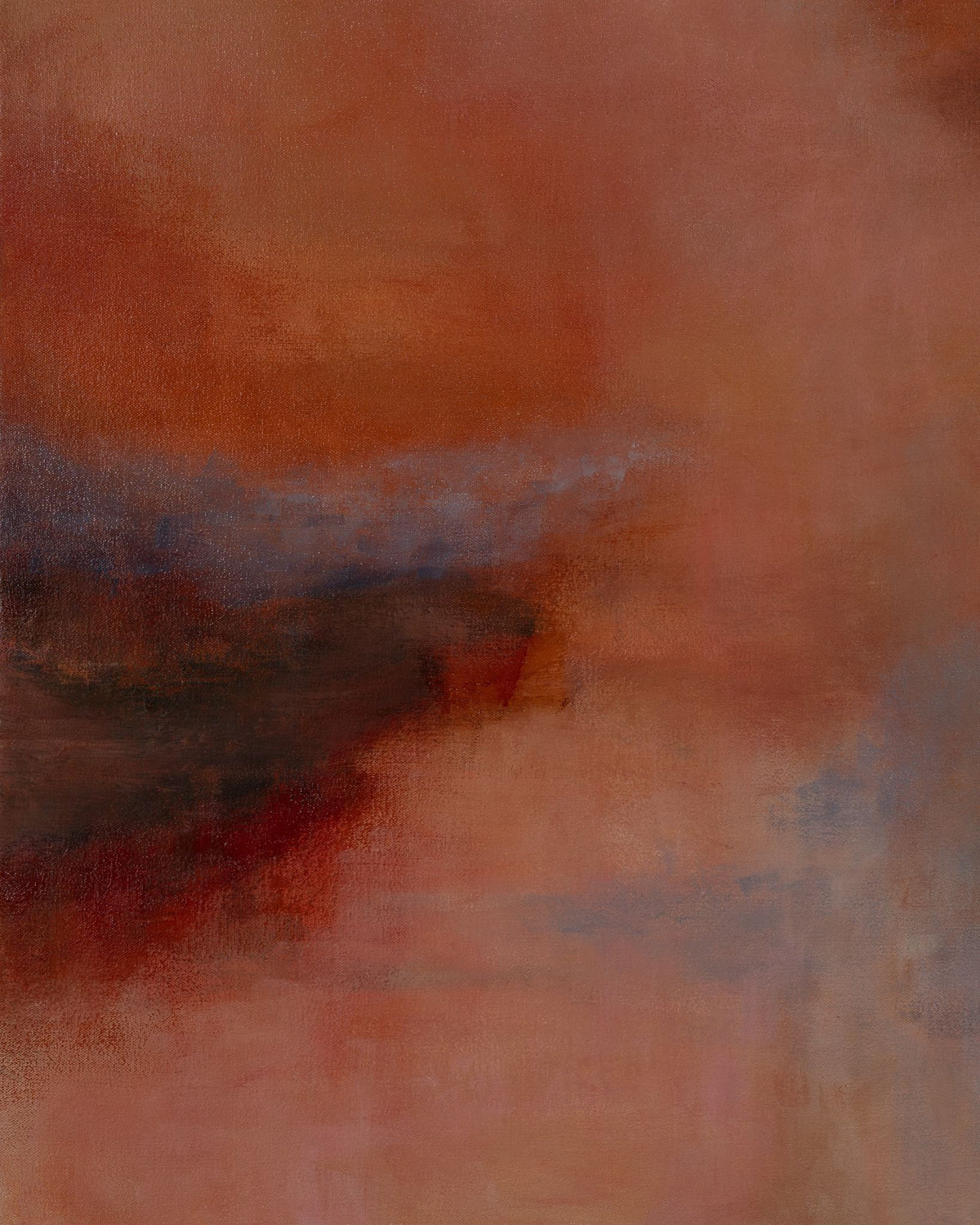 A Quiet Moment, acrylic and oil surface detail 3