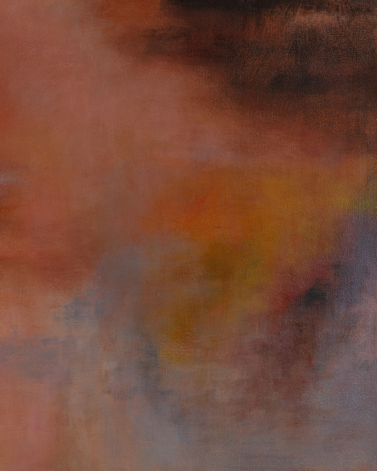 A Quiet Moment, acrylic and oil surface detail 4