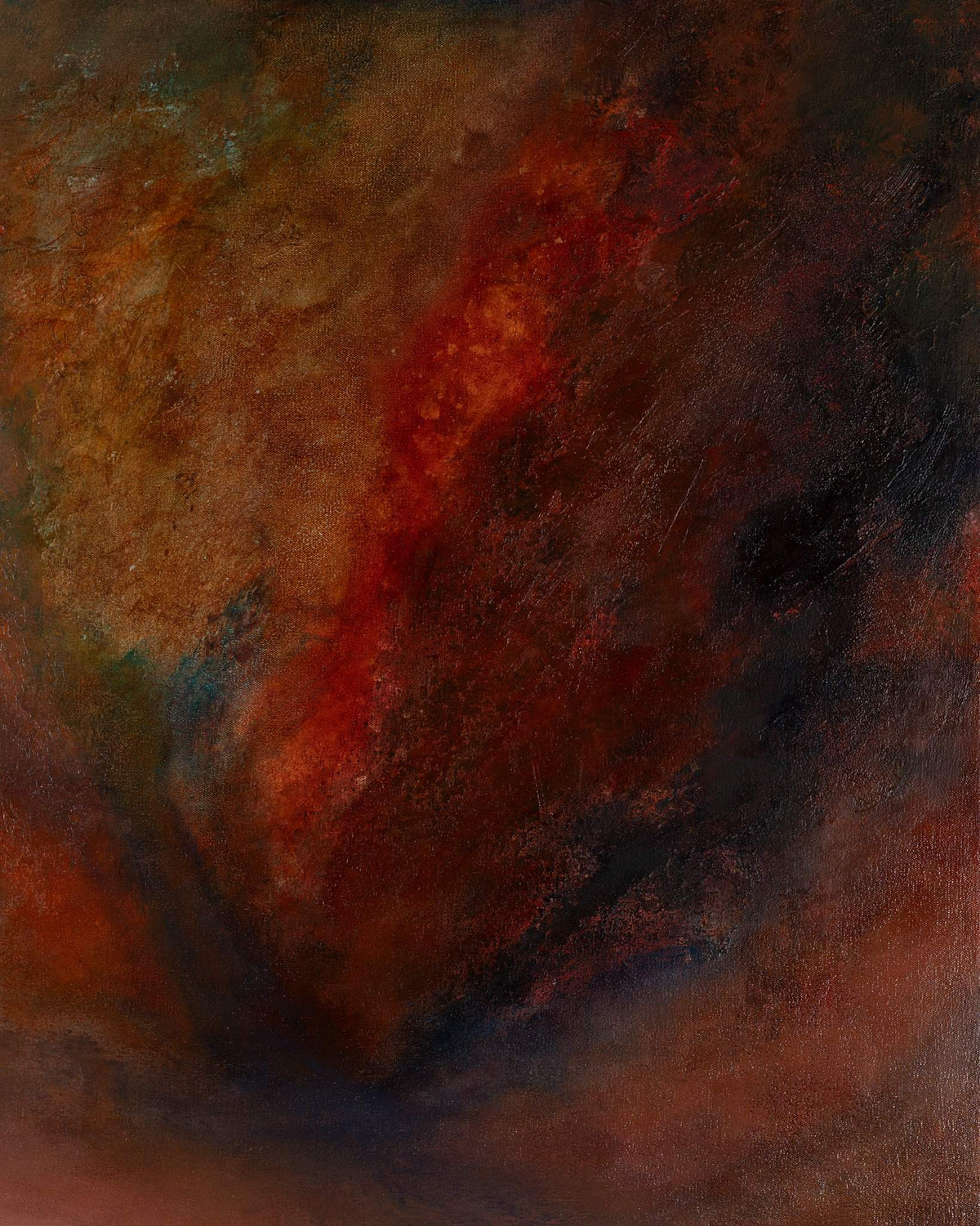 Afterglow by Ayoub Mohebbi, original abstract mixed media painting, detail 2