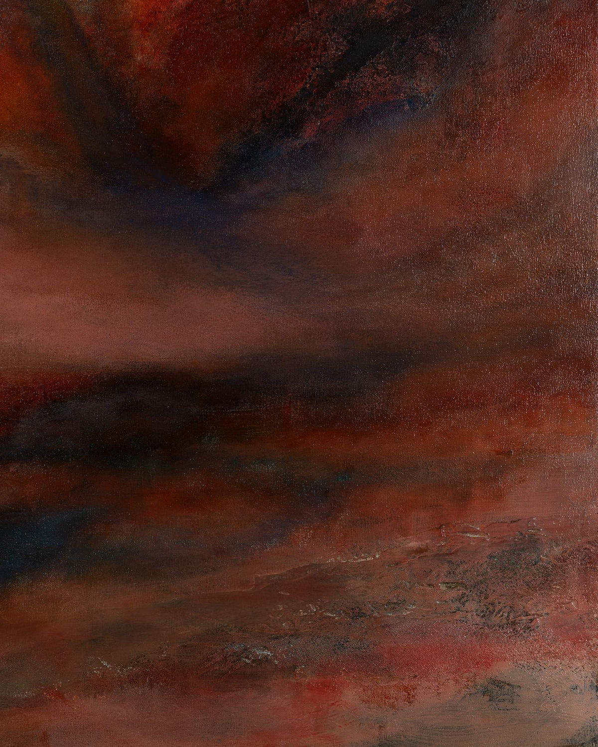 Afterglow by Ayoub Mohebbi, original abstract mixed media painting, detail 4