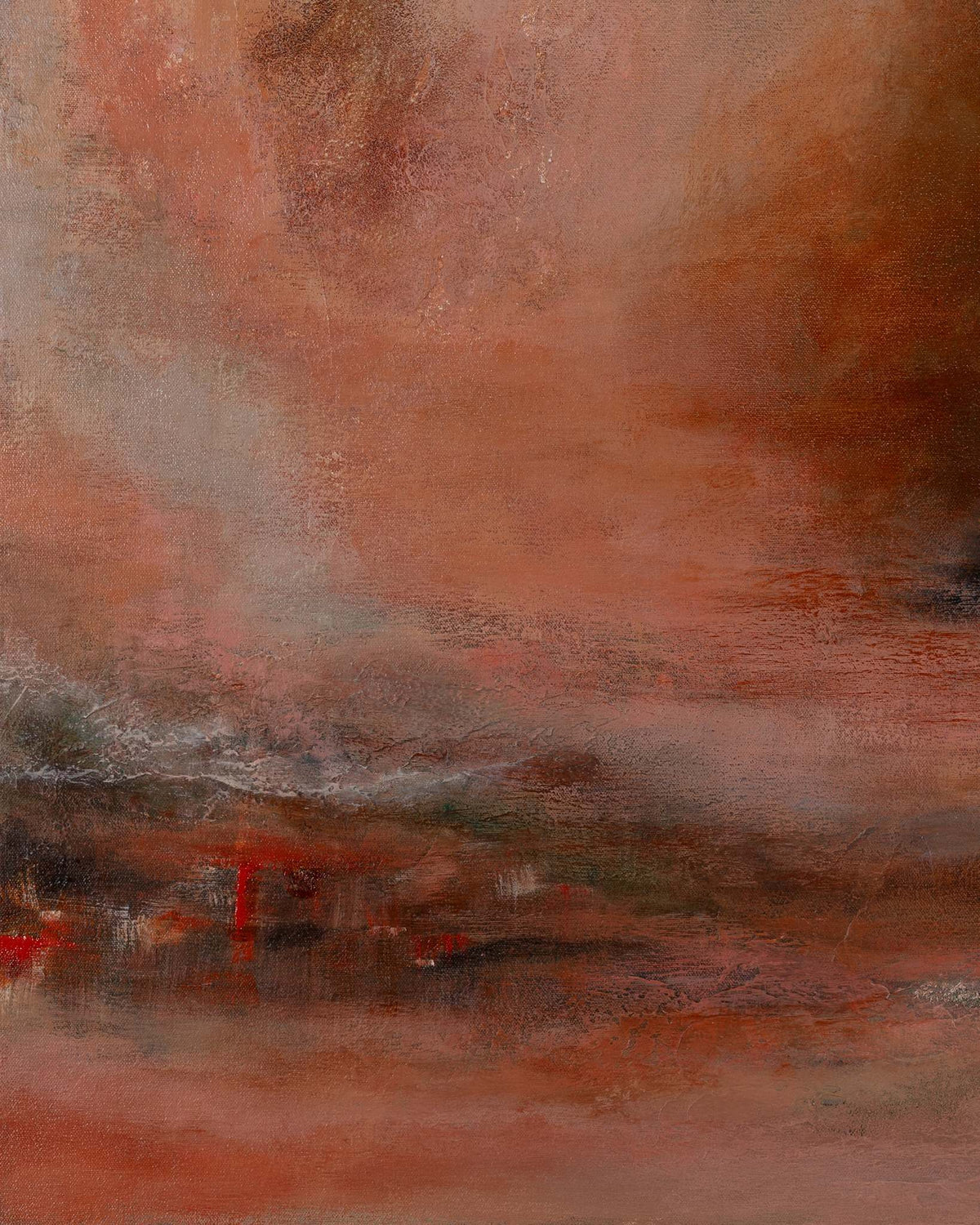 Morning Haze by Ayoub Mohebbi, original abstract painting, details 3