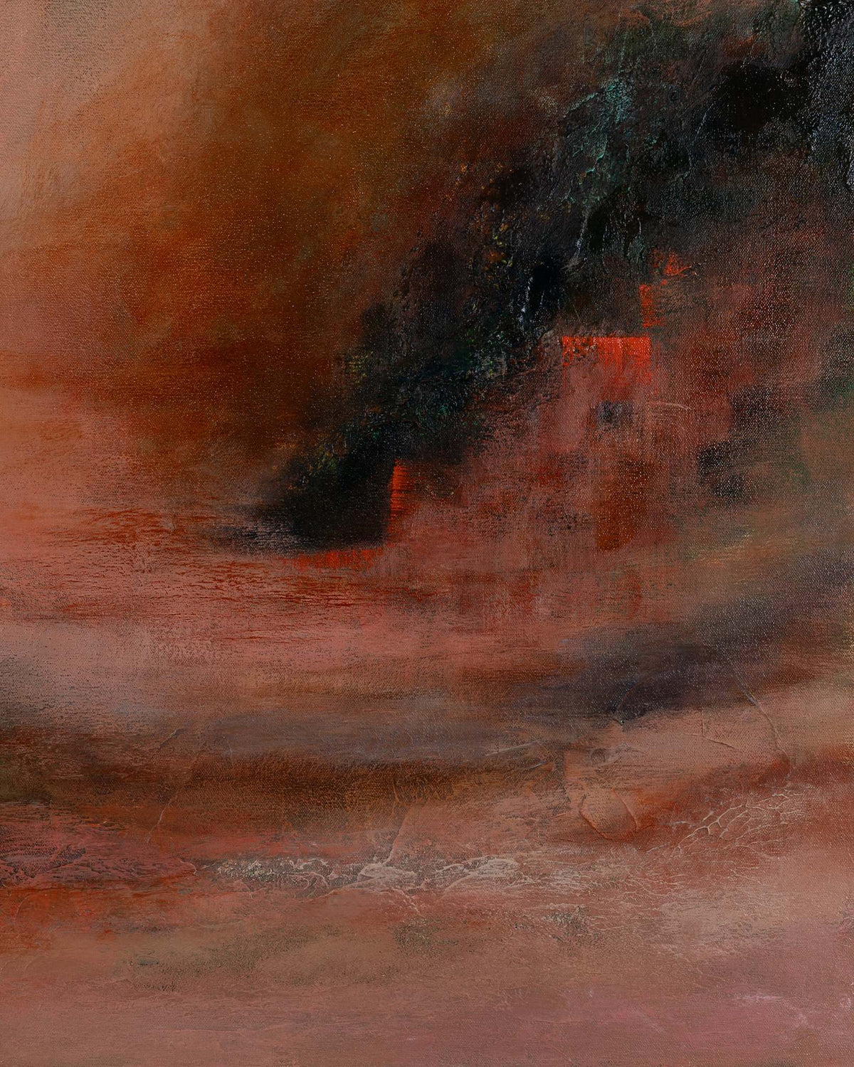 Morning Haze by Ayoub Mohebbi, original abstract painting, details 4